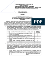 Pengumuman Selter 7 JPTP Klaten 2024 - Hasil Seleksi Administrasi - Upload