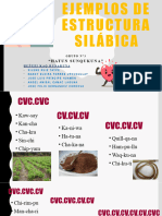 Ejemplos de Estructura Silabica - Grupo 3