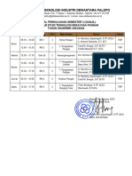 Jadwal Perkuliahan Genap TRP 2023-2024