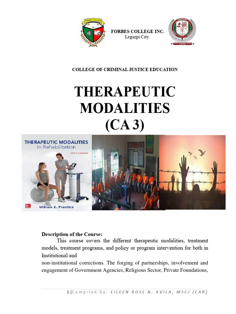 Therapeutic Modalities in Corrections | PDF | Pardon | Prison