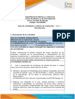 Guía de actividades y rúbrica de evaluación - Paso 1 - Introducción