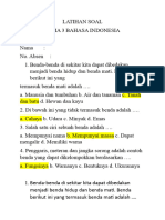 Latihan Soal Tema 3 Bahasa Indonesia