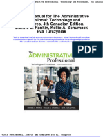 Download Full Solution Manual For The Administrative Professional Technology And Procedures 4Th Canadian Edition Dianne S Rankin Kellie A Schumack Eva Turczyniak pdf docx full chapter chapter