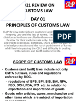 DAY 01 CL - 1 - Principles of Customs Laws