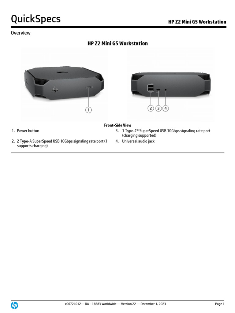 Per HP z2 mini g5 Scheda di espansione Thunderbolt 3 dedicata