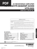 Download Yamaha Rx v459 Dsp Ax459 Htr 5935 Htr 5940 by   SN70535664 doc pdf