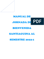 Manual de Jornada de Bienvenida Santiaguina Al Semestre 2022-1