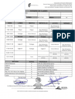 Horarios 4to. Matutino