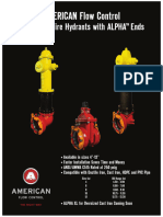 American Flow Control Valves and Fire Hydrants With Alpha Ends