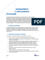 Guide de Manipulation Sécuritaire Des Poteaux D'incendie: 1. Inspection Préalable