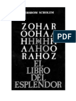 Gershom Scholem - El Zohar El Libro Del Esplandor
