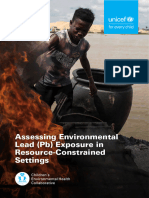 Assessing Environmental Lead Exposure in Resource Constrained Settings 2024