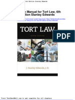 Full Solution Manual For Tort Law 6Th Edition Stanley Edwards PDF Docx Full Chapter Chapter