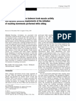 Qualitative Discrepancies Between Trunk Muscle Activity and Dynamic Postural Requirements at The Initiation of Reaching Movements Performed While Sitting