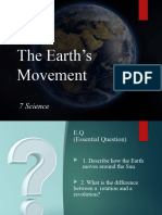 Earth Science Rotation and Revolution