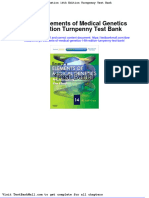 Full Emerys Elements of Medical Genetics 14Th Edition Turnpenny Test Bank PDF Docx Full Chapter Chapter