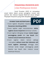 SOP Penagihan Dan Pembayaran (Sample Invoice)