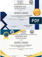 Certificate of Recognition