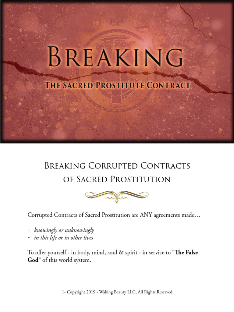 Breaking The Sacred Prostitute Contract | PDF | Soul | Femininity
