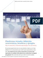 Plataformas Virtuales - Definición, Características, Beneficios y Ejemplos