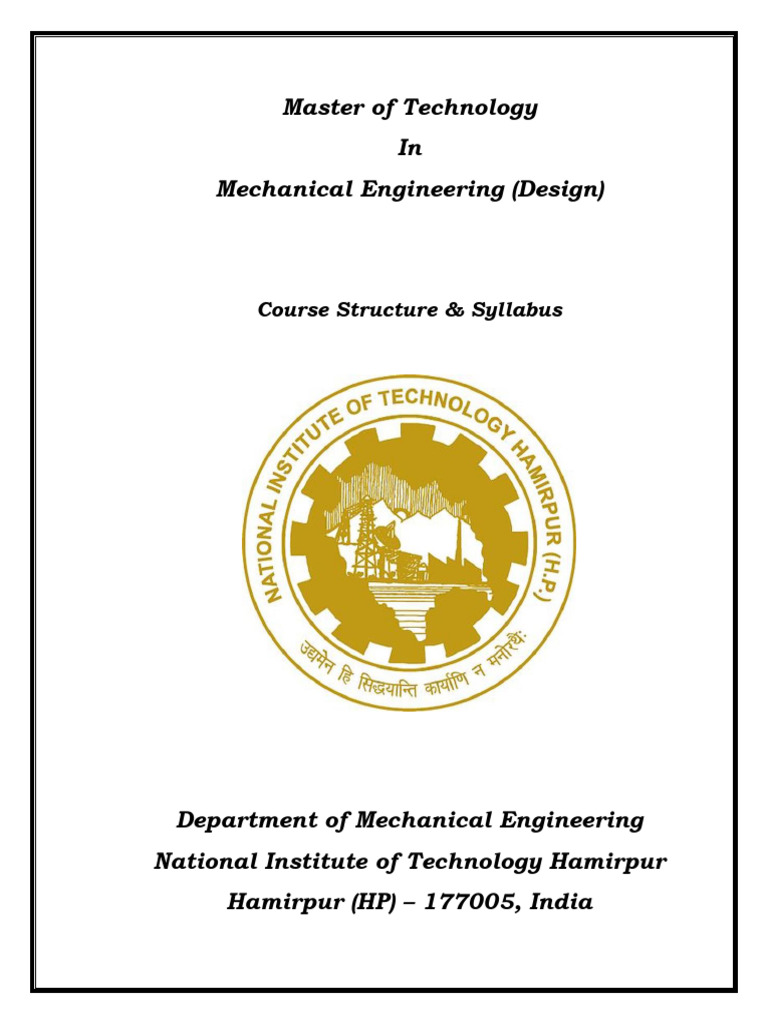 M.Tech Mechanical Engineering Syllabus | PDF | Fracture Mechanics | Wear