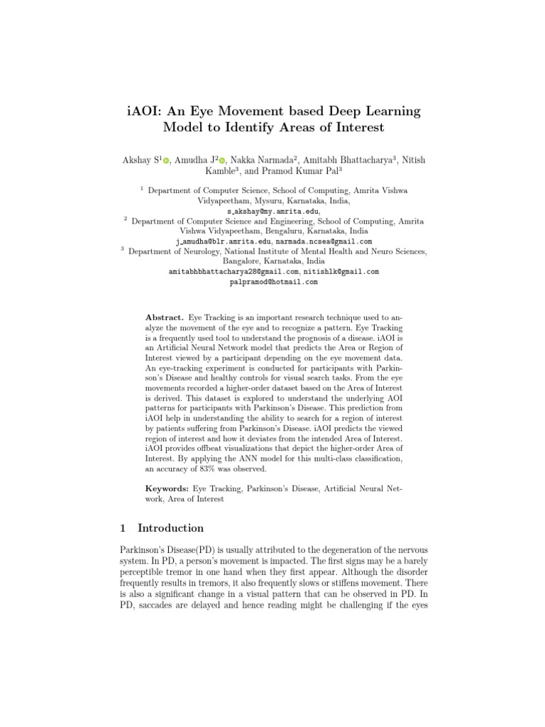 I AOI | PDF | Cognition | Cognitive Science