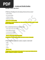 Covalent and Metallic Bonding Mcqs by FM