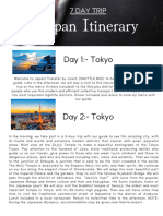 Japan Travel Itinerary Planner