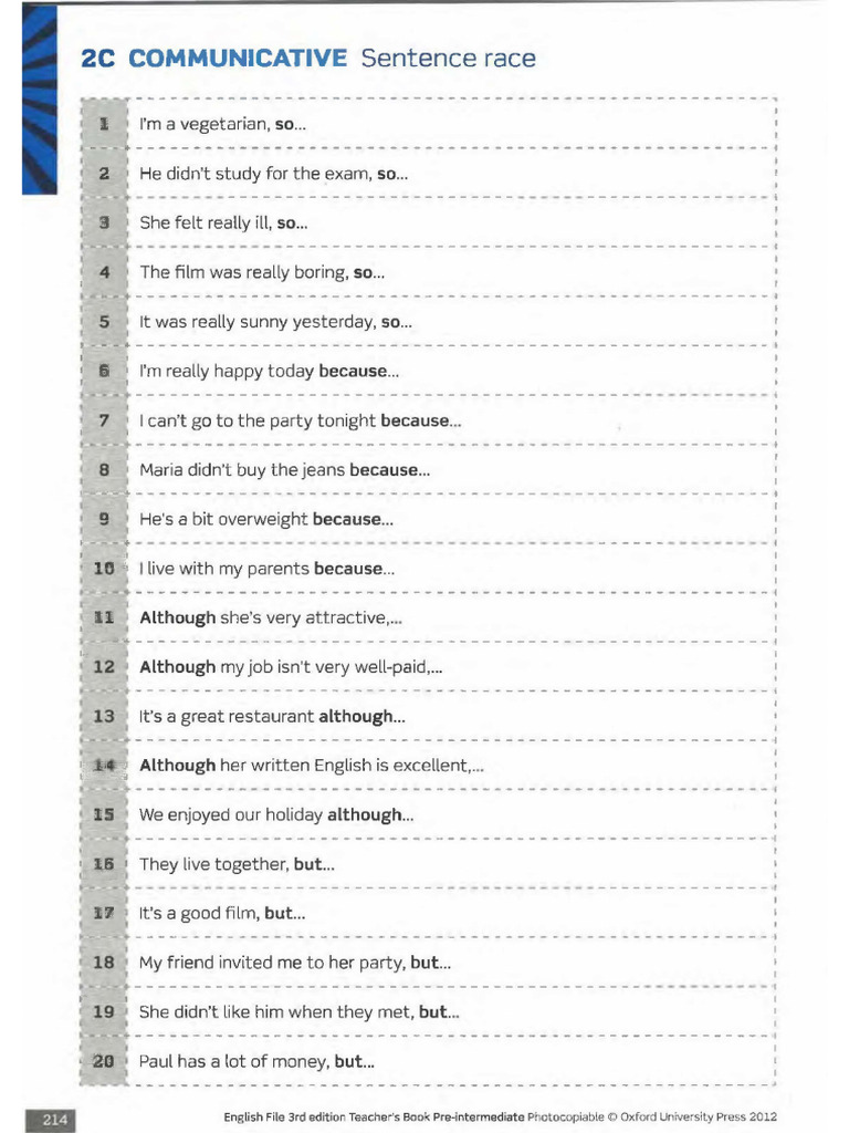 So Because Although But | PDF