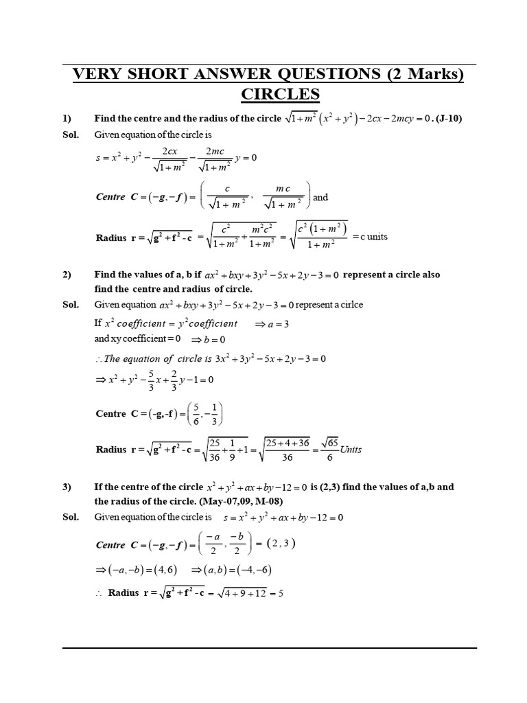 SR MATHS IIB VSAQ SOLUTIONS 377bc898 33c0 401e 8943 8de2e4cea1a7 | PDF ...