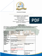 Module Outcome (HFED011)