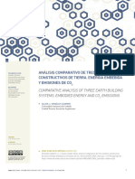 Análisis Comparativo de Tres Sistemas Constructivos de Tierra. Energía Embebida Y Emisiones de Co