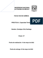 Reporte Práctica 6 Lab Termo - Fac Química UNAM