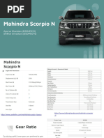 Vehicle Dynamics Mahindra Scorpio N