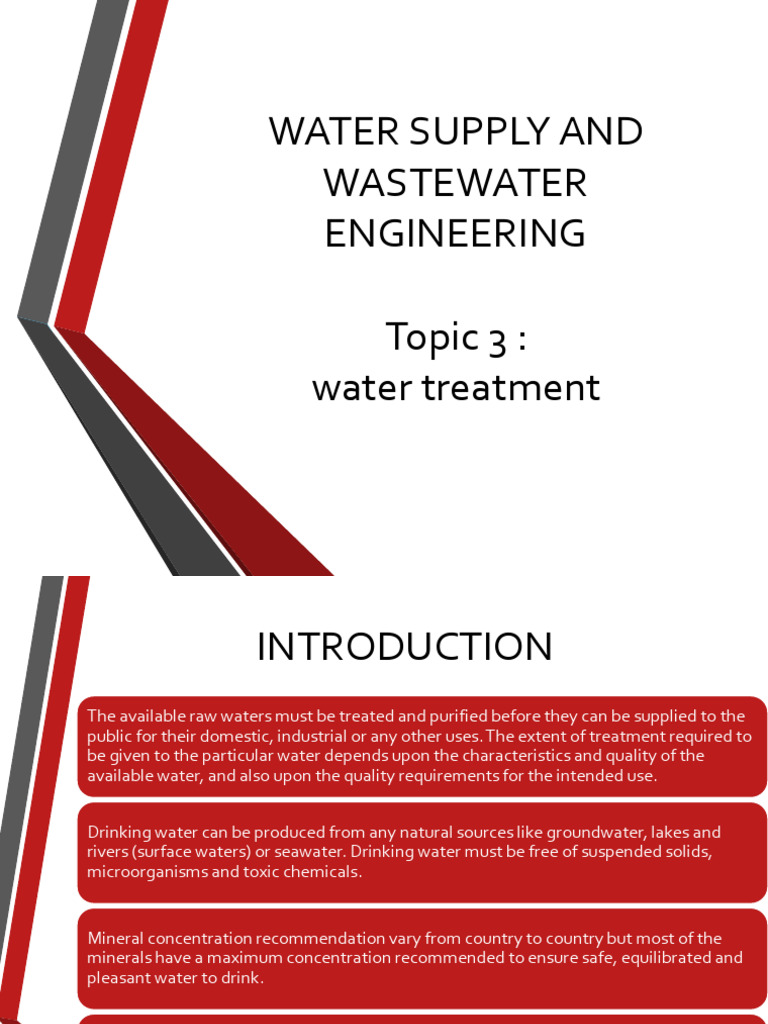 t3 Water Treatment PDF Water Purification Materials