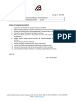 Subject Document Submittal For Closeout Report Submittal Ref. Rev 00