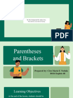 Brackets and Parentheses