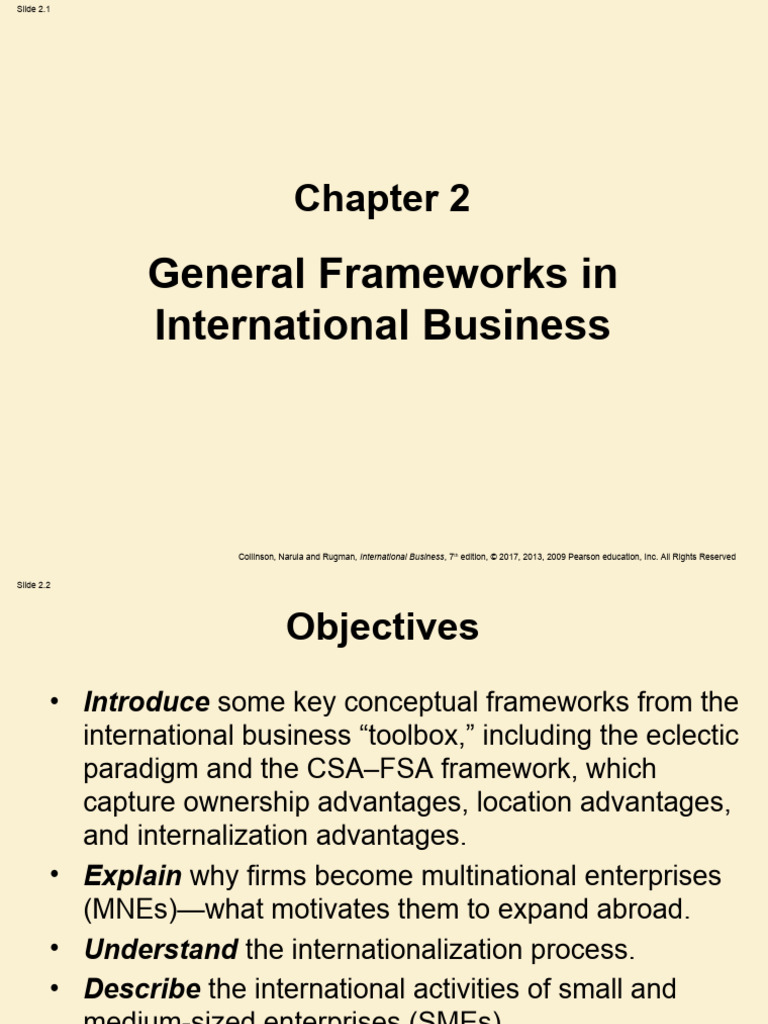 International Business Frameworks Explained | PDF | Strategic ...