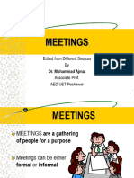 Lecture 4 - Meetings