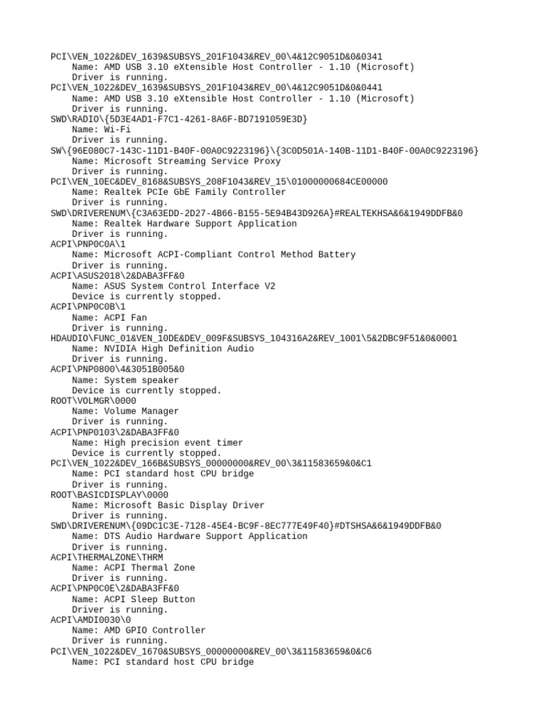 Devlist download free pdf device driver usb