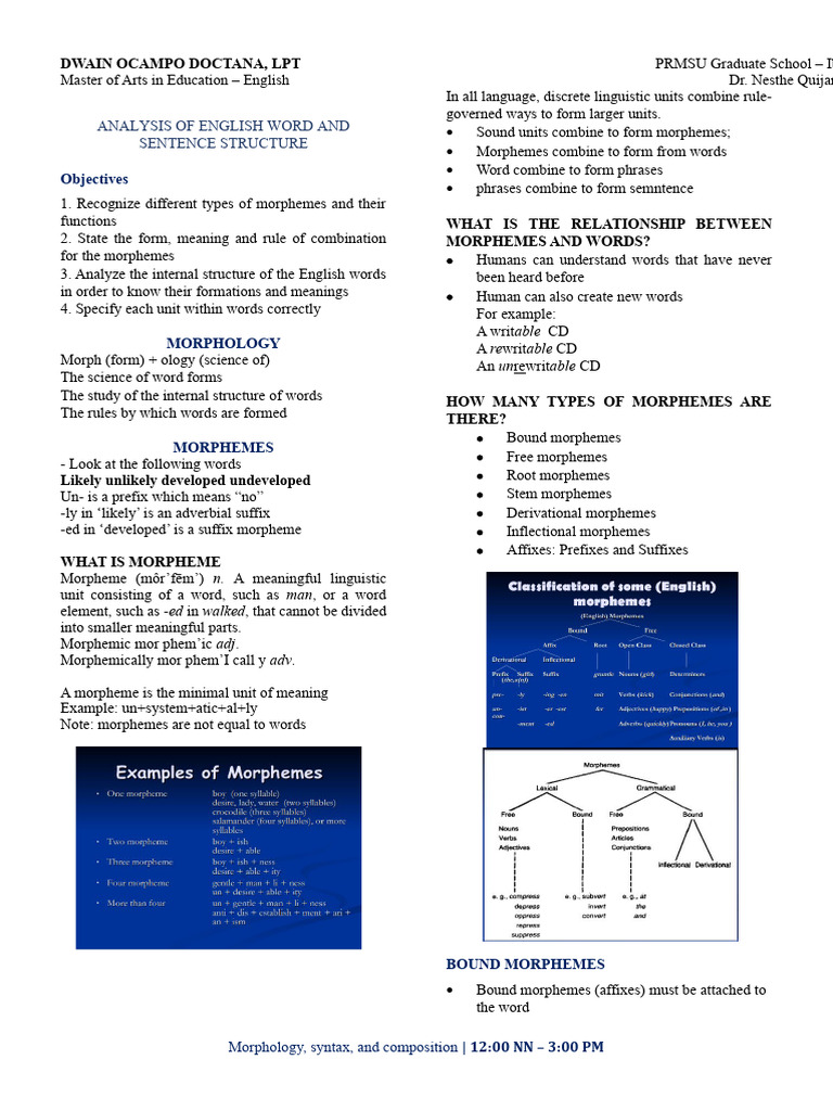 MSAC Lectures | PDF | Word | Part Of Speech