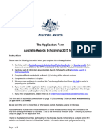 HASNALAMONDJI - Australia Awards Scholarships Application Form PHD and Master Intake 2025
