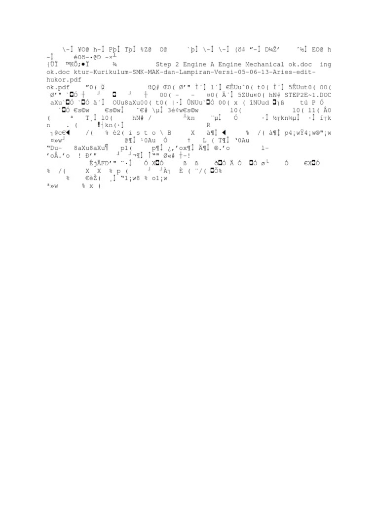 Step 2 Engine A Engine Mechanical Ok (1) - 8194BCB | PDF