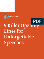 9 Killer Opening Lines For Unforgettable Speeches: Oliver Aust