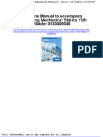 Full Solutions Manual To Accompany Engineering Mechanics Statics 13Th Hibbler 0133009548 PDF Docx Full Chapter Chapter