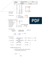 Calculation Sheet: B F F A A A