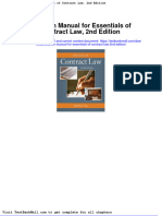 Full Solution Manual For Essentials of Contract Law 2Nd Edition PDF Docx Full Chapter Chapter
