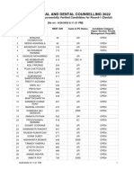 WB NEET PG Dental Provisional List