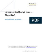 Street Central Portal User Client FAQ - July - 2020