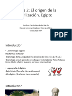 Tema 2. El Origen de La Civilización. Egipto